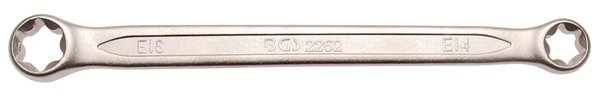 Doppel-Ringschlüssel mit E-Profil-Ringköpfen | SW E14 x E18