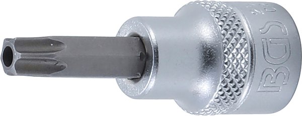 Bit-Einsatz | Antrieb Innenvierkant 10 mm (3/8") | T-Profil (für Torx) mit Bohrung T40