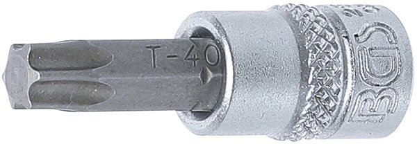 Bit-Einsatz | Antrieb Innenvierkant 6,3 mm (1/4") | T-Profil (für Torx) T40