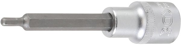Bit-Einsatz | Länge 100 mm | Antrieb Innenvierkant 12,5 mm (1/2") | Innensechskant 4 mm