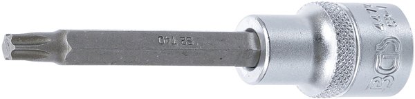 Bit-Einsatz | Länge 100 mm | Antrieb Innenvierkant 12,5 mm (1/2") | T-Profil (für Torx) T40