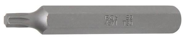 Bit | Länge 75 mm | Antrieb Außensechskant 10 mm (3/8") | T-Profil (für Torx) T30