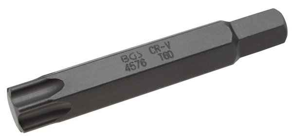 Bit | Länge 75 mm | Antrieb Außensechskant 14 mm | T-Profil (für Torx) T60