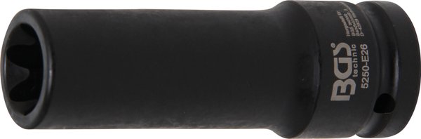 Kraft-Steckschlüssel-Einsatz E-Profil, tief | Antrieb Innenvierkant 20 mm (3/4") | SW E26 mm