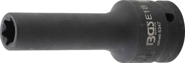 Kraft-Steckschlüssel-Einsatz E-Profil, tief | Antrieb Innenvierkant 20 mm (3/4") | SW E18 mm