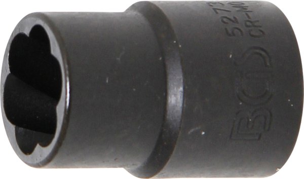 Spiral-Steckschlüssel-Einsatz / Schraubenausdreher | Antrieb Innenvierkant 10 mm (3/8") | SW 13
