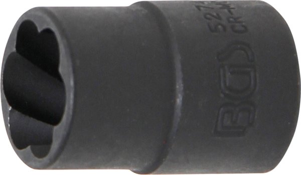 Spiral-Steckschlüssel-Einsatz / Schraubenausdreher | Antrieb Innenvierkant 10 mm (3/8") | SW 14
