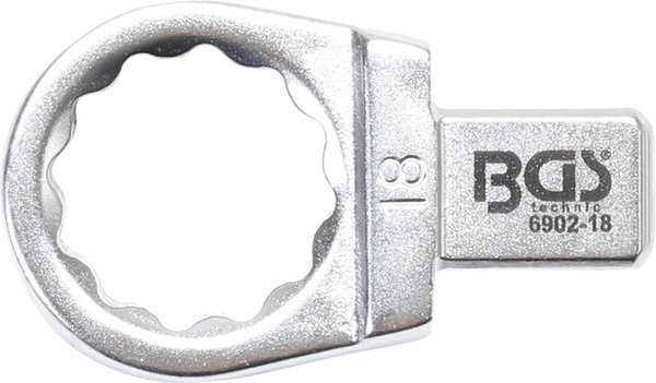 Einsteck-Ringschlüssel | 18 mm | Aufnahme 9 x 12 mm