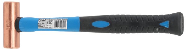 Kupferhammer | Fiberglasstiel |Ø 32 mm | 680 g (1.5 lb) -Kopf