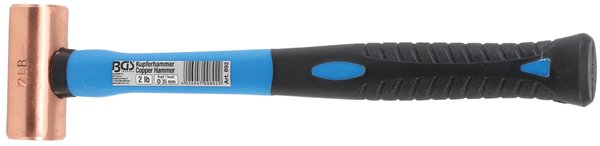 Kupferhammer | Fiberglasstiel |Ø 35 mm | 907 g (2 lb) -Kopf