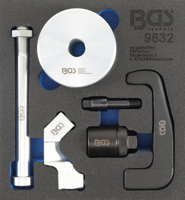 Werkstattwageneinlage 1/6: Injektoren-Auszieher | für Bosch CDI Injektoren | 6-tlg.