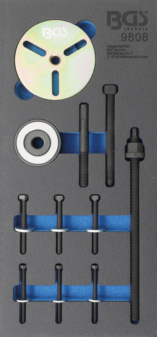 Werkstattwageneinlage 1/3: Kurbelwellen-Riemenscheiben-Werkzeug-Satz | für MINI Cooper Motoren W11